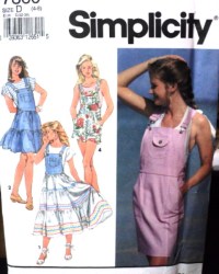 7860 TIER BIB FLARE-STRT JUMPER LENGTHS,SHORT OVRALL PATTERN 4-8